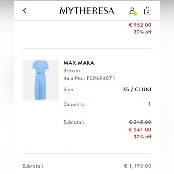 Max Mara Pleated Dress - Picture 5 of 6